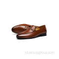 Slipper gesper sepatu driving mens